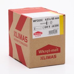 Tagskruer 4,8 x 55 mm - 200 stk