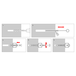 Karmdybel med sekskanthovedskrue og TX - 8x120MM (50Stk)