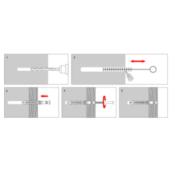 Karmdybel med forsnket skrue 8x120MM (50Stk)