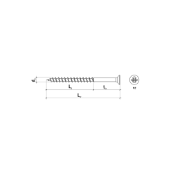 Spunskrue - PZ 6,0x120MM (100 Stk.)