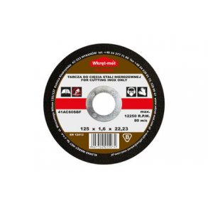 skreskive 125 mm til metal  1 stk
