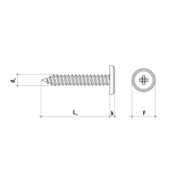 Profilskruer 4,2x16MM (1000Stk)