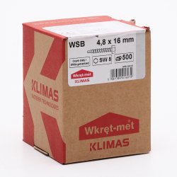 Borskrue 4,8x16 mm - 500 stk