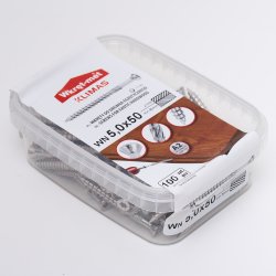 Rustfrie skruer 5,0x50 - 100 stk