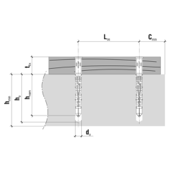 Karmdybel med forsnket skrue 8x80MM (50Stk)