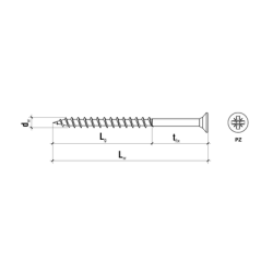Trskrue-TX 6,0x120MM (100 stk.)