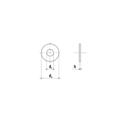 skrmskive M8 x 24 x 2,0 - 20 stk